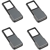 Carson 5x MiniBrite LED Lighted Slide-Out Aspheric Magnifier with Protective Sleeve - Set of 4 (PO-55MU),Gray