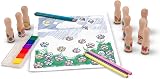Melissa & Doug Wooden Stamp Set with Colouring Pencils - Kids Arts & Crafts Age view 4