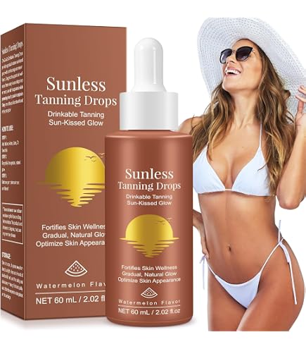 melanotan oral drops reviews Zeria Tanning to Drink Sunless Tanning Drops for Face & Body Vegan, Edible Self Tanner with Beta-Carotene Natural Glow & Melanin Booster Watermelon Flavor 50mL The Peptide Craze Is Coming