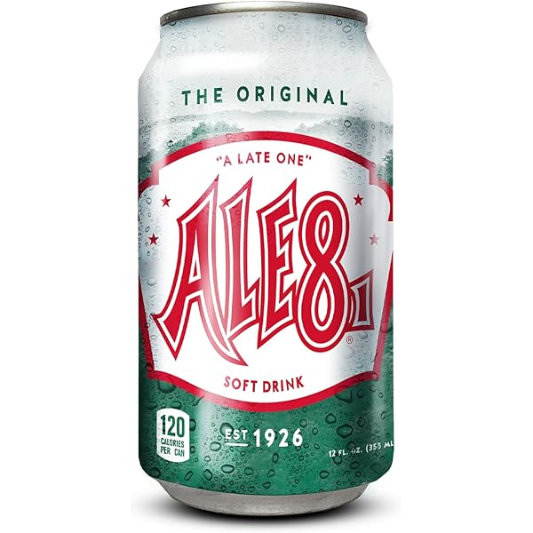 Amazon.com : Ale 8 One Ginger Ale Soda with a Caffeine Kick & Hint