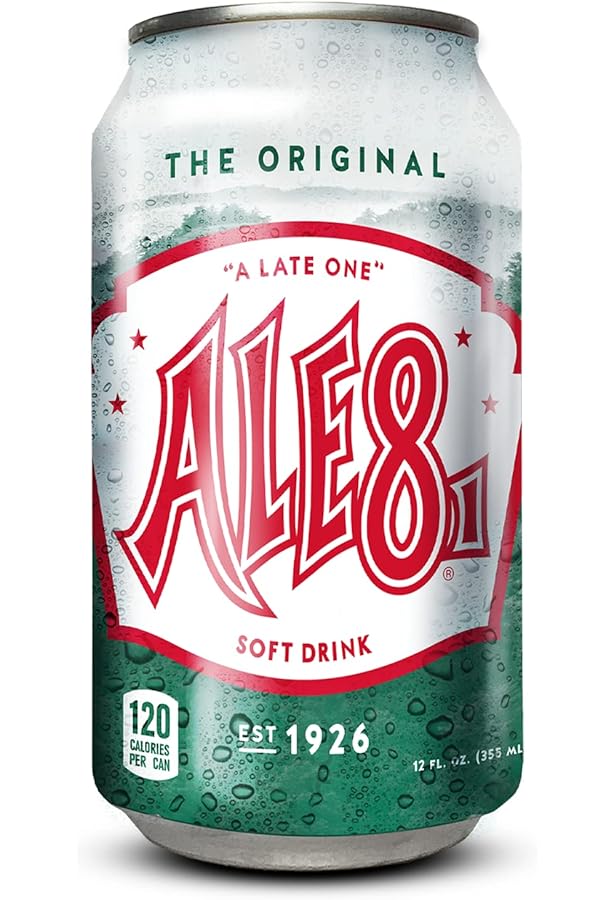 Amazon.com : Ale 8 One Ginger Ale Soda with a Caffeine Kick & Hint
