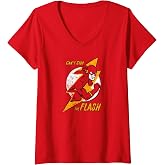 Womens The Flash Bolt V-Neck T-Shirt