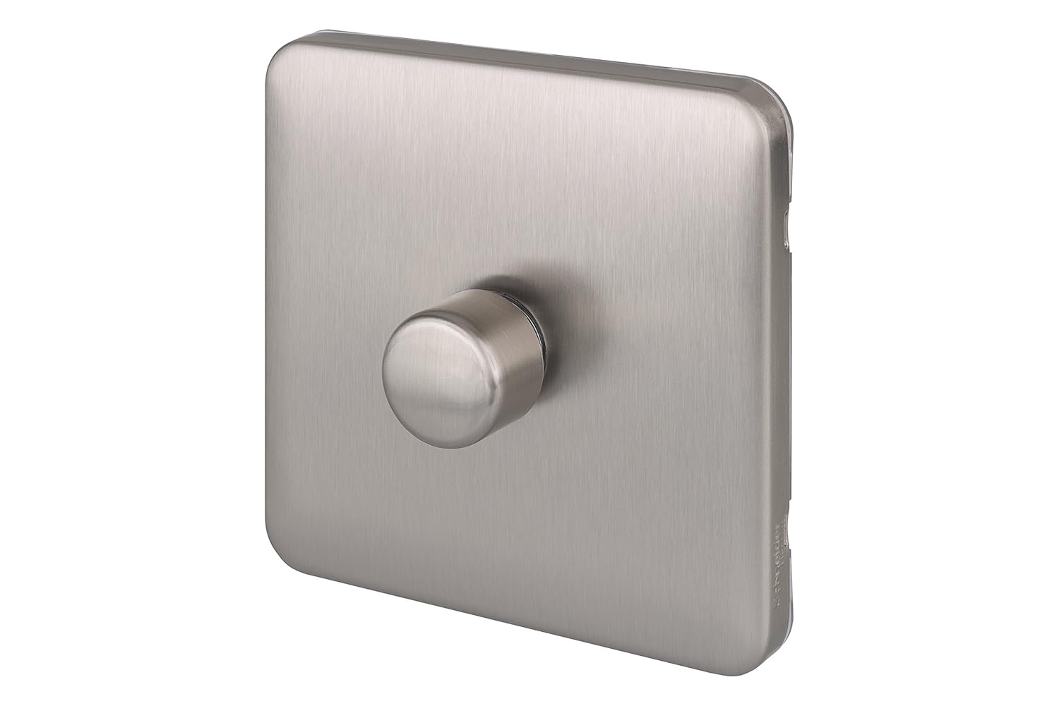 Schneider Electric Lisse Screwless Deco - Single Universal 2 Way Dimmer Light Switch, 400 W/VA, GGBL6012CSSS, Stainless Steel - Image 3