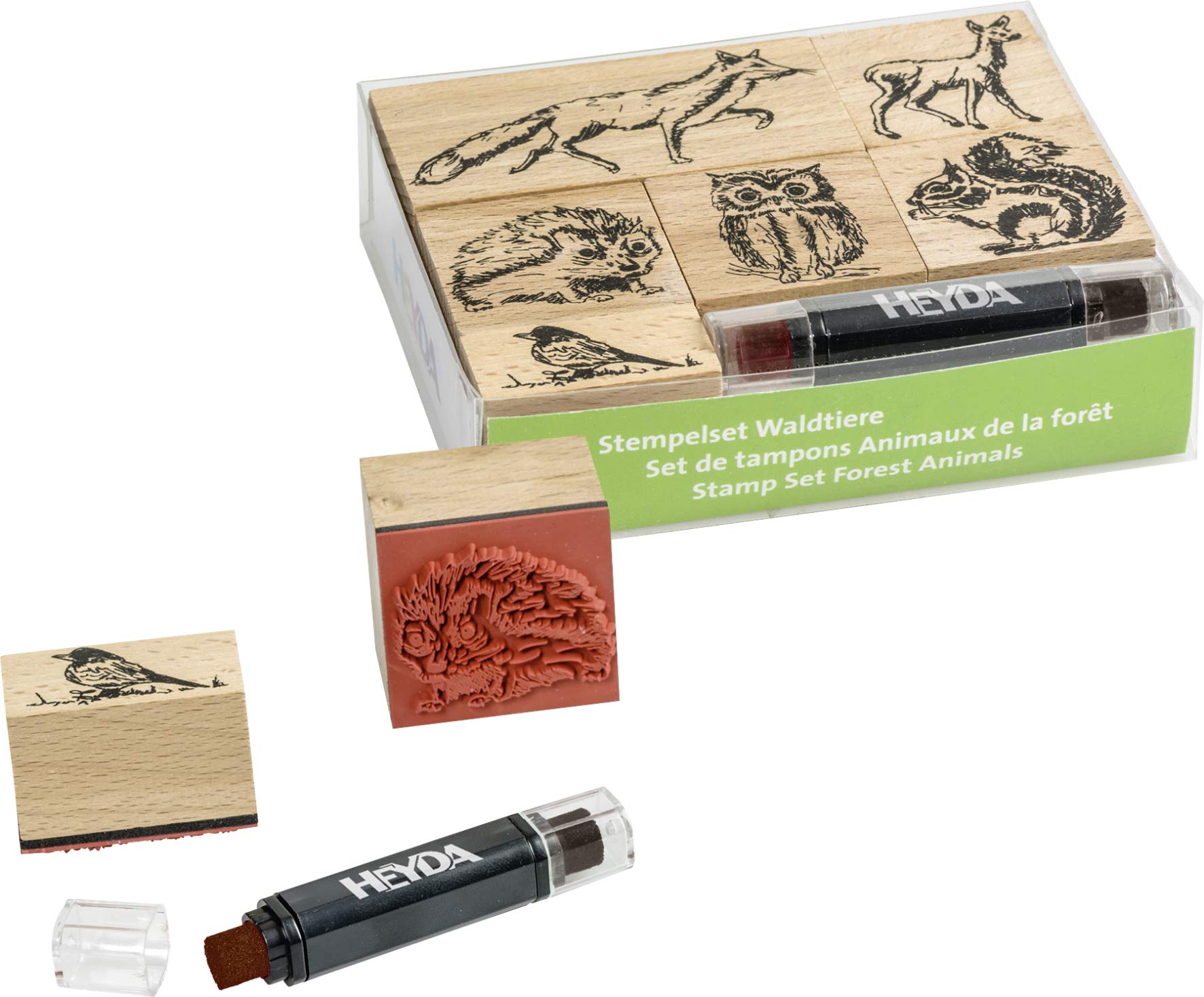 Heyda 204888695 Heyda 204888695 Stamp Set (Forest Animals) Set Size: 12 x 10 x 3 cm 6 Wooden Stamps