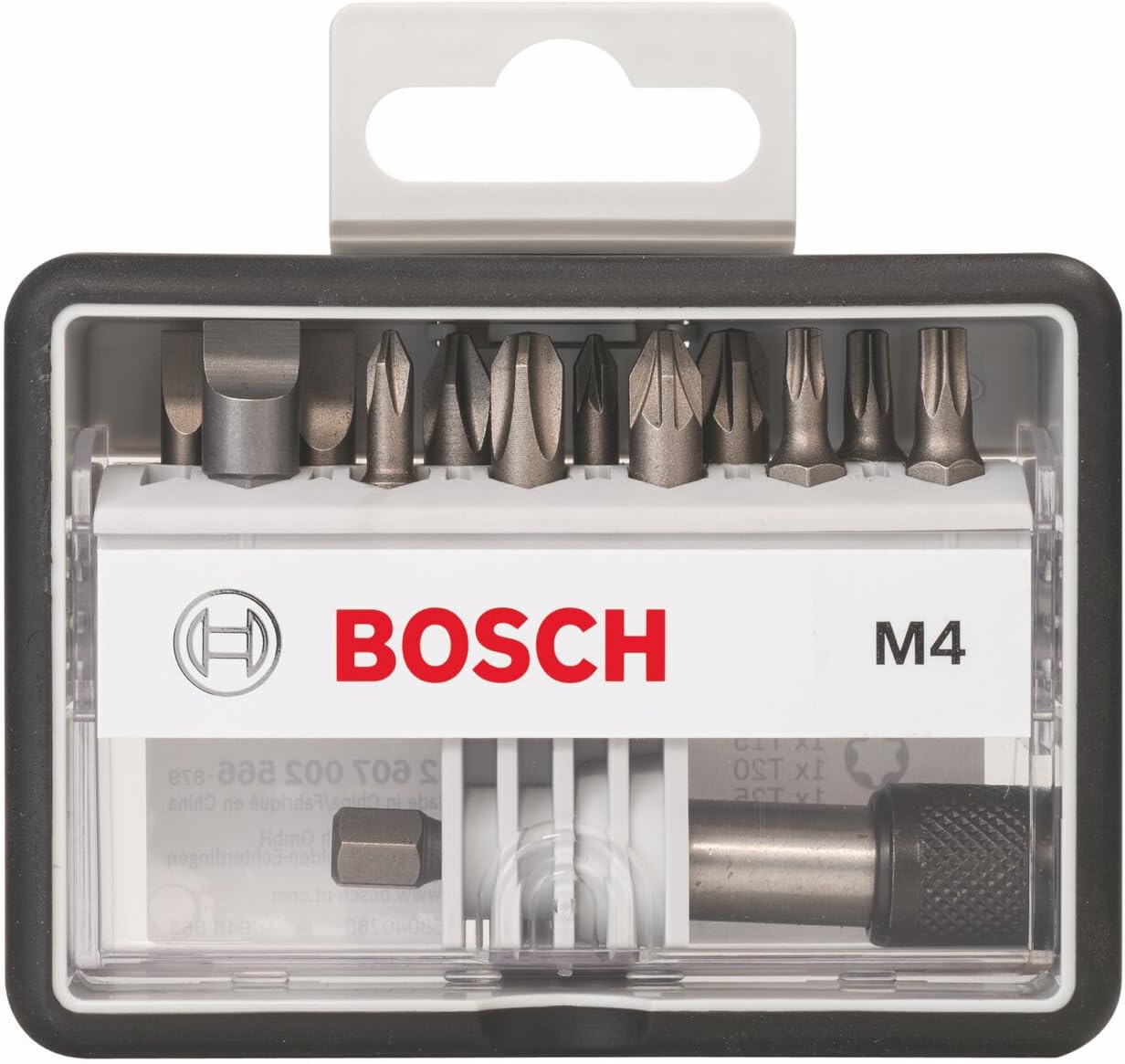 Bosch 2607002566 25 mm Extra Hard Robust Line Screwdriver Set Plus a Magnetic Holder (12-Piece), Multicoloured, 25mm - Image 3