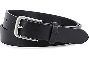 WHIPPY Women Casual Leather Belt for Jeans Pants, Fashion Ladies Waist Dress Belt