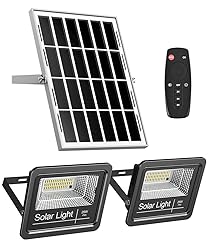 Solar Flood Light Outdoor 1000LM Dual 6000K Bright