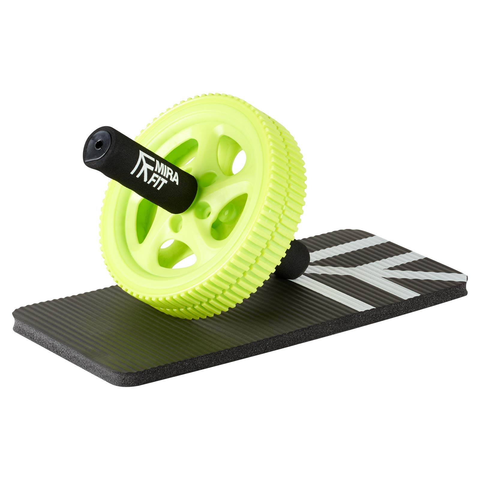 Mirafit Power Ab Roller and Knee Pad - Improve Core Strength