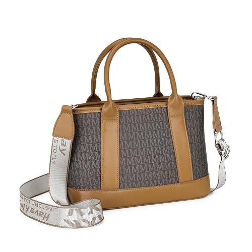 Miss Lulu Women's HBM2422-BN Handbags, Brown, One Size