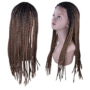 Amazon Com Miss Rola Synthetic Fiber Box Braid Lace Front Wig For