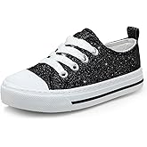 ToandonToddler Kids Sneakers Sparkle Fashion Glitter Sequins Canvas Shoes