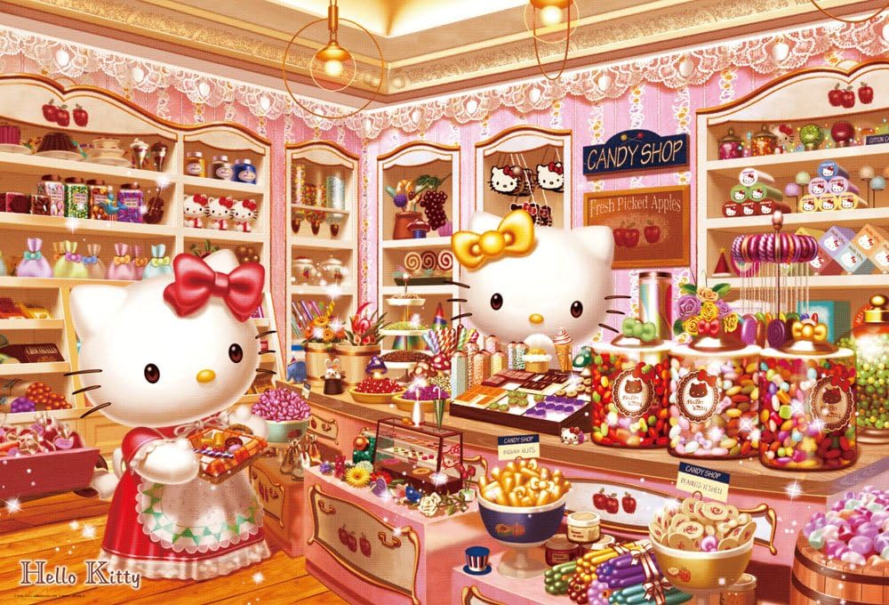 1000 piece jigsaw puzzle Sanrio Hello Kitty candy shop (49x72cm) eBay