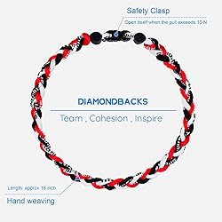 SUPBOMM Baseball Rope Necklaces, League Team Colors