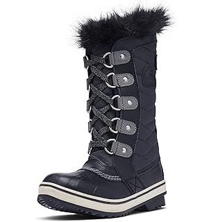 gray sorel boots with fur