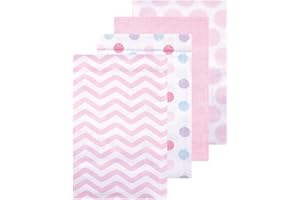 Little Treasure Luvable Friends Flannel Receiving Blankets 4pk