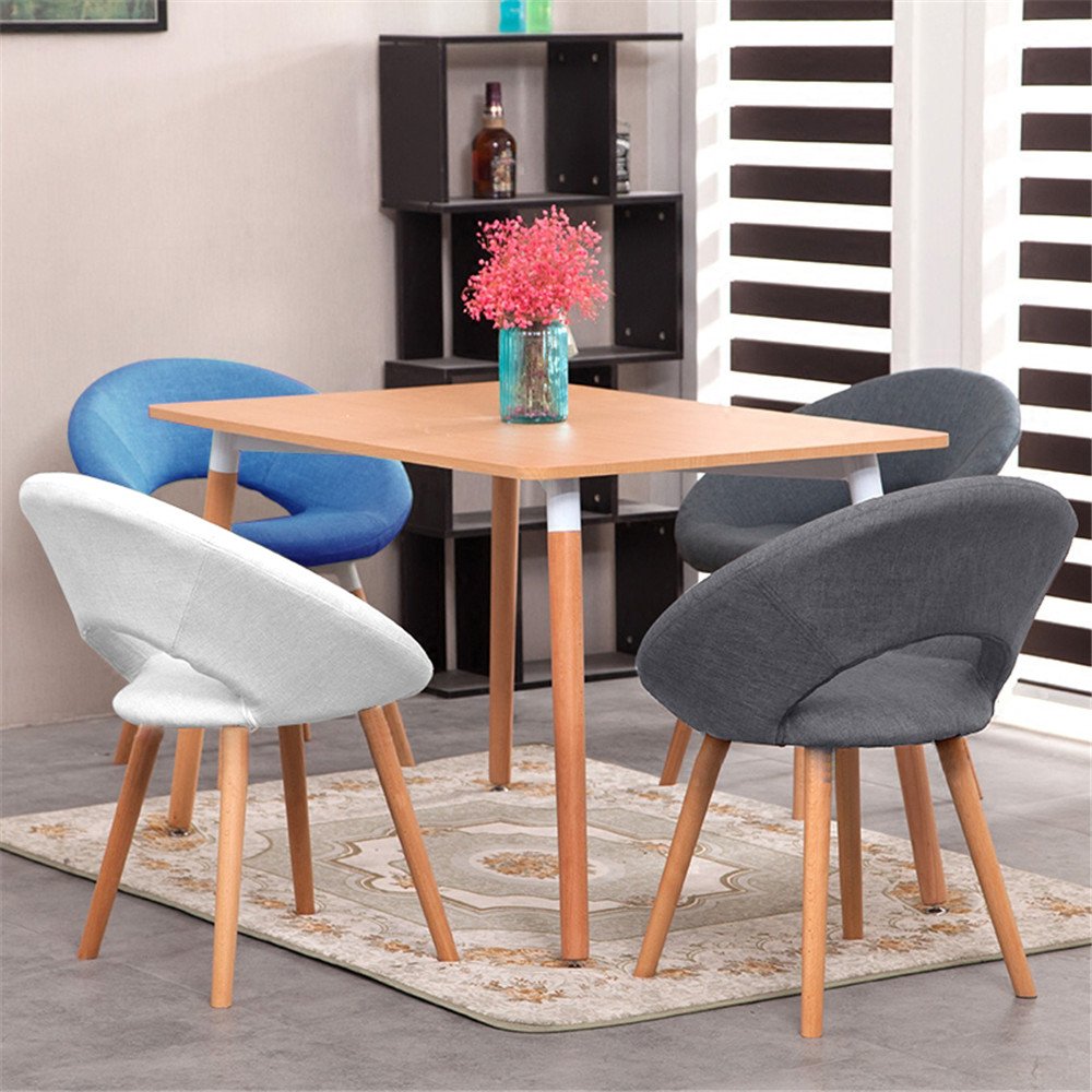 MCTECH Pack de 2 Silla de comedor con reposabrazos