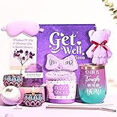 Lavender Get Well Gifts for Women Feel Better Gifts Baskets for Women After Surgery Cancer Care Gifts for Friend Sick Chemo Care Package Encouraging Pamper Comfort Wellness Box For Her