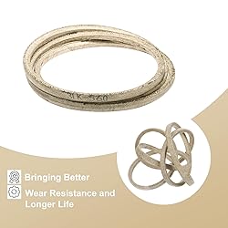 uxcell 3LK560 Cord Belt Grey, 3/8" x 56" Lawn and
