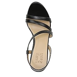 Naturalizer Womens Brenta Heeled Sandal Black 8 M