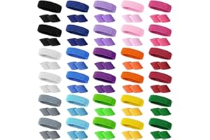 Ukontagood 90 Pcs Neon Sweatbands Set, Includes 30 Pcs Sports Athletic Headband and 60 Pcs Wrist Sweatband, 80s Sweat Band for Men Women Tennis Basketball Outdoor