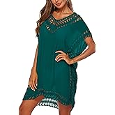 Adisputent Womens Swimsuits Cover Ups Crochet Chiffon Beach Cover Bathing Suit Bikini Wear Coverups Dress