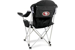 Picnic TIME NFL Unisex-Adult NFL Reclining Camp Chair, Beach Chair for Adults, Sports Chair with Carry Bag
