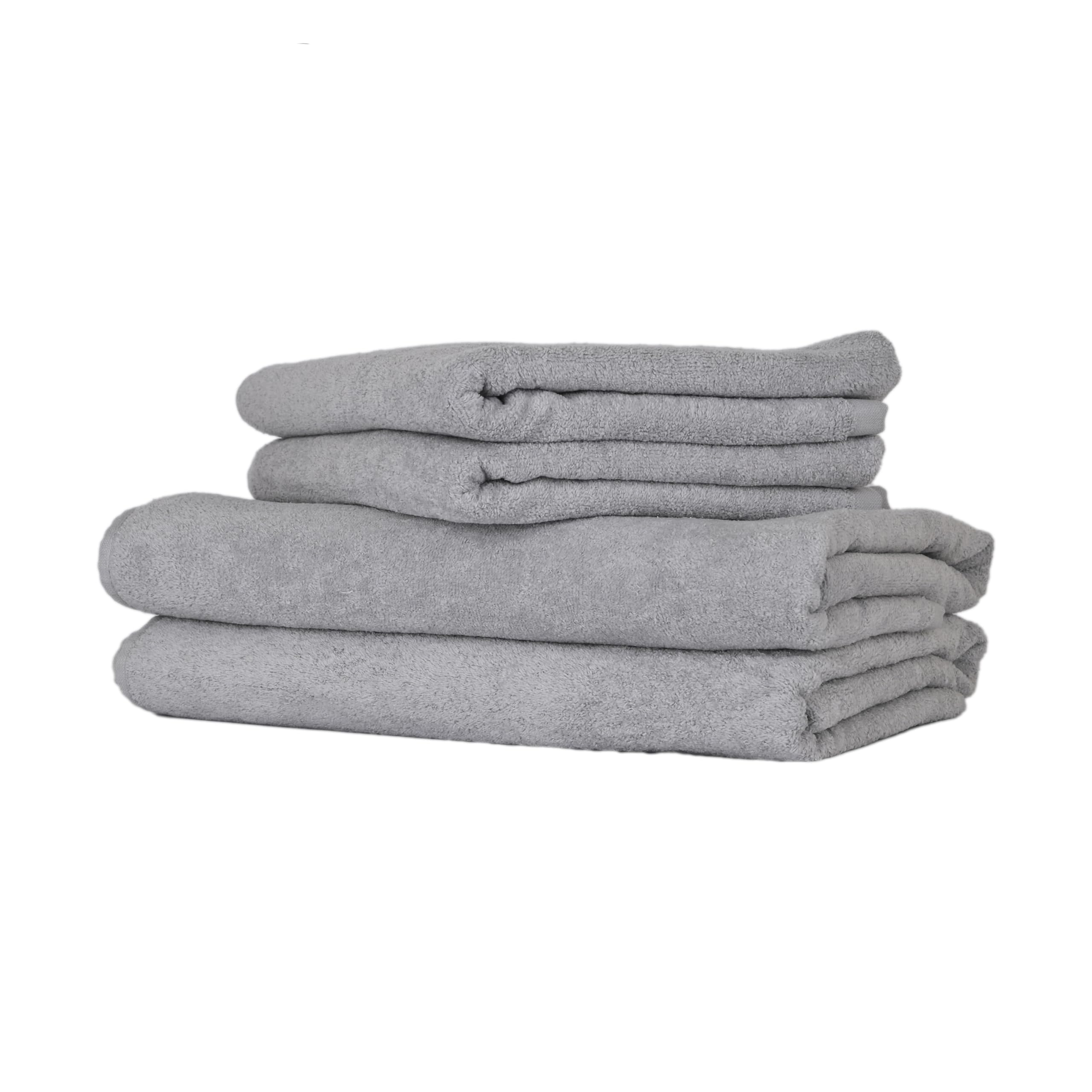 Alenza Comfort - Luxury 100% Egyptian Cotton Towel Set (2 Bath & 2 Hand) – Ultra Plush, Quick-Drying & Super Absorbent – Premium Hotel Spa Quality Bath Towels Set – Soft & Durable