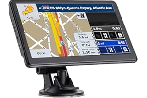 LEESION GPS Navigation for Car Canada, 2025 Maps 7 inch Car GPS Navigation Systems with Voice Guidance and Speed Camera Warni
