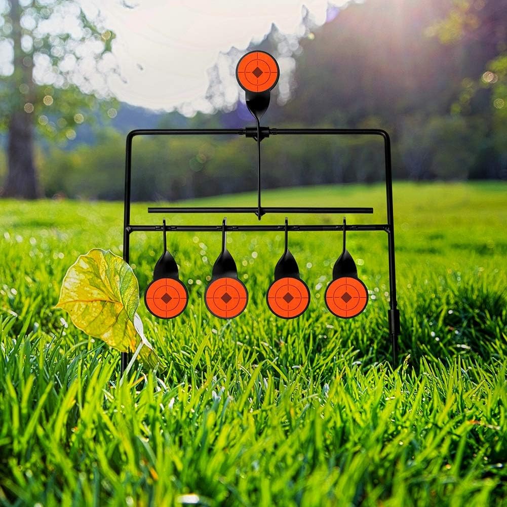 W WIREGEAR BB Gun Target Pellet Gun Targets Resetting Target Compact Package Heavy Metal Steel Auto Reset for .177 to .20 Caliber Shooting Outdoors : Sports & Outdoors
