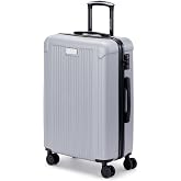 Marc New York Lotus 25" Upright Luggage, Silver, Medium