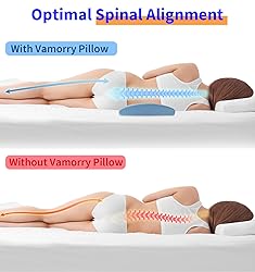 Lumbar Support Pillow for Bed Relief Back