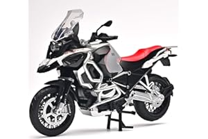 RZAPE Diecast Motorcycle Model Kit 1/12 Scale R1250 GS ADV Model Motorcycles,Kids Motorcycles Toy Front Wheel Can Be Steered Left and Right,Motorcycle Toys for Kids 3-5（Red）