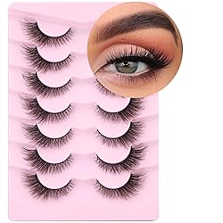 False Lashes Natural Look Fluffy Faux Mink