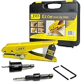 JNB Pro Edge Banding Hole Puncher Set &ndash; Heavy Duty Screw Cover with 2 Adjustable HSS 5/16" Countersink Bits and 2 Hex Allen Wrenches &ndash; Ideal for Creating 8.7mm (11/32") Holes in Carpentry Projects