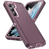 KOBBRAN Designed for Samsung Galaxy S23 Plus Case 3 in 1 Military Grade Protective Case Cover Silicone Heavy Duty Rugged Shockproof for Galaxy S23 Plus Phone Case (Purple+Pink)