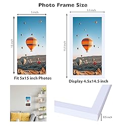 JCJMY 5x15 Picture Frame White for Wall