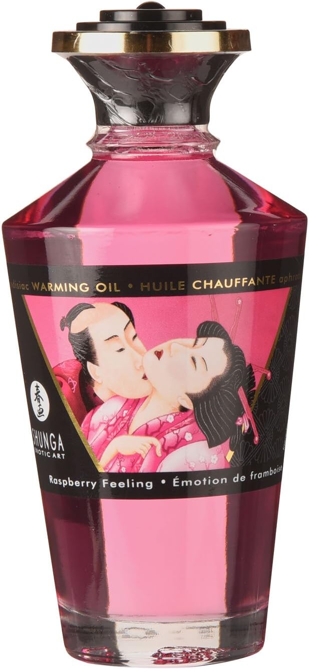 Shunga Raspberry Emotion Aphrodisiac Heating Oil, Light Pink, 100 count (Pack of 1) - Image 5