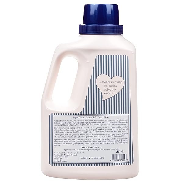 NOODLE & BOO BABY LAUNDRY ESSENTIALS ULTRA-SAFE LAUNDRY DETERGENT, 60 FL OZ. CREME DOUCE, LIQUID