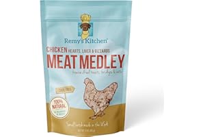 Remy’s Kitchen Chicken Meat Medley Freeze Dried Dog Treats USA Sourced and Small Batch Made - Human-Grade, All Natural Dog Treats Without Artificial Preservatives, Grain Free - 3 oz