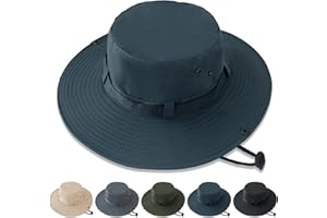 NPQQUAN Upgrade Sun Hats for Men Women Wide Brim Bucket Hat UPF 50+ Protection Breathable Boonie Hat Fishing Hiking
