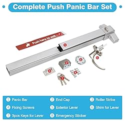 IRONWALLS Commercial Door Push Bar Panic Exit