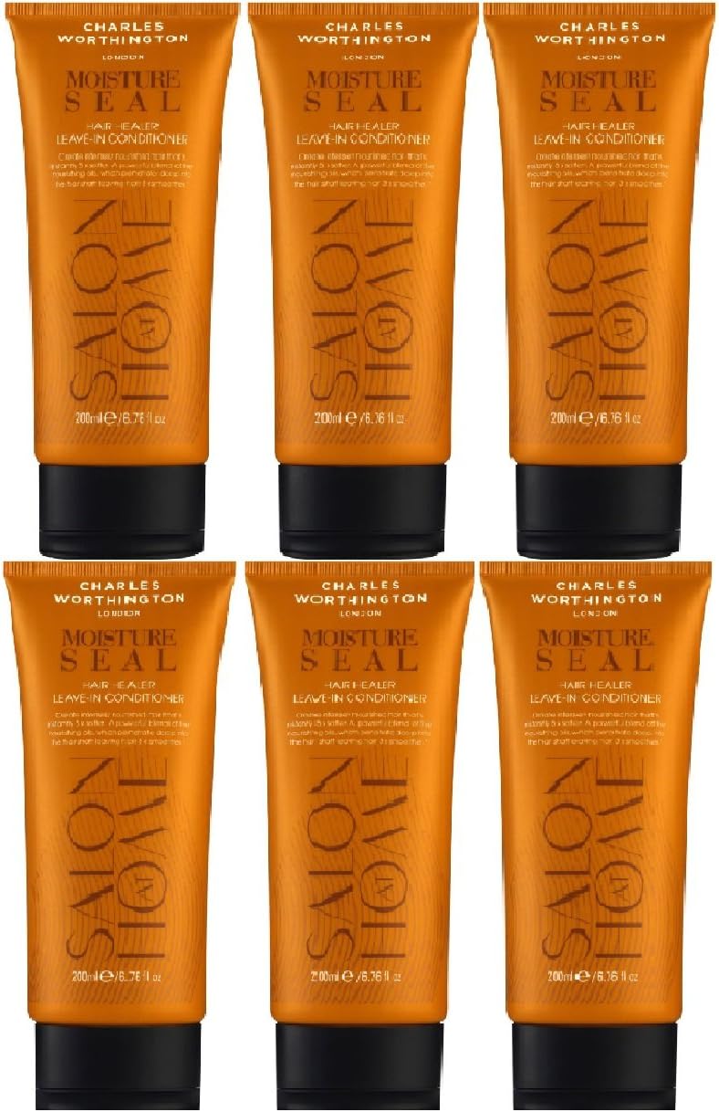 (6 PACK) Charles Worthington Moisture Seal Hair Healer Leave In Conditioner x 200ml Amazon.co