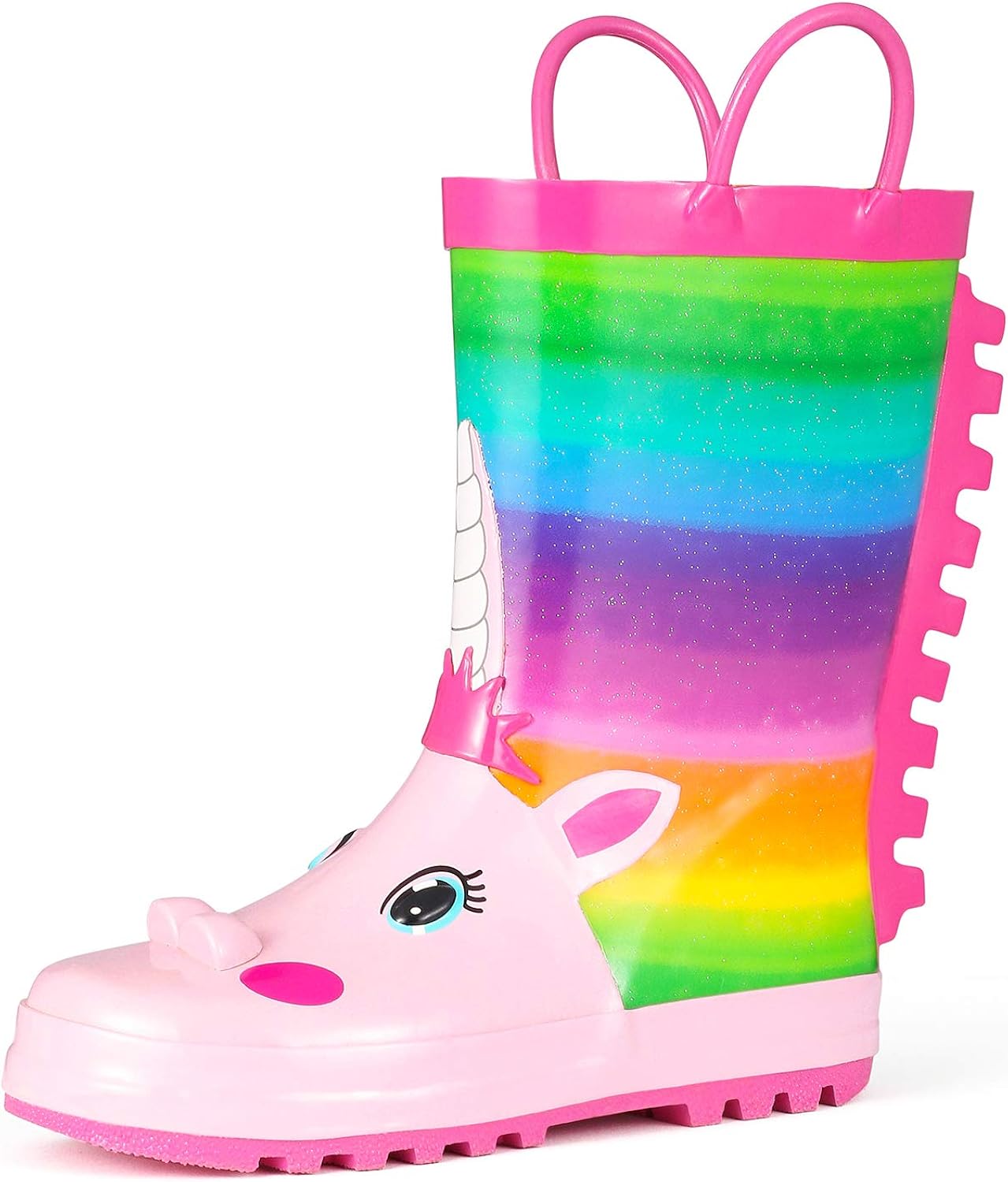 K Komforme Kinder Gummistiefel Mit Griffen Unisex Regenstiefel Fur Jungen Und Madchen Gr 22 33 Amazon De Schuhe Handtaschen