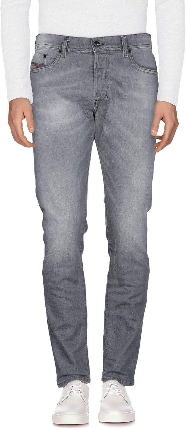 Diesel Tepphar Slim Carrot Fit Jeans para hombre Gris 30W x 32L