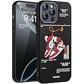 CHBSHENG Cool Design Phone Case for iPhone 16 Pro Case for Boys Men Aesthetic Shockproof Basketball Sneaker Sports Designer Cases Compatible with iPhone 16 Pro Black