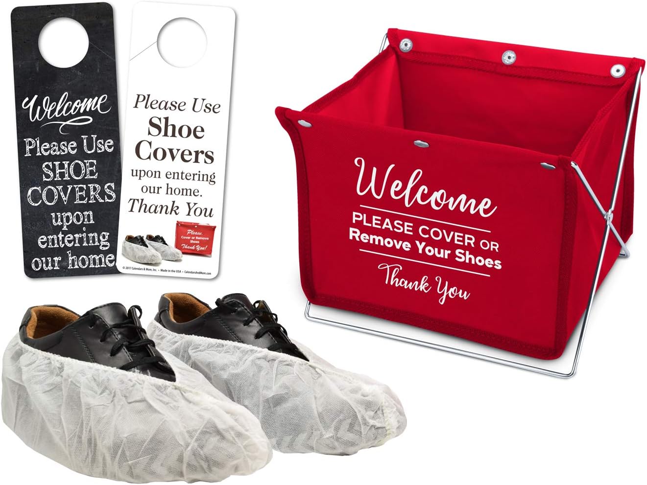 white shoe covers