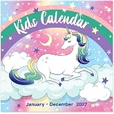 2027 Kids Calendar- 2027 Wall calendar, Jan.2027 - Dec.2027,12" x 24"(Open) | 2027 Kids Wall Calendar, 12-Month Monthly Wall Calendar, Calendar 2027 Wall Calendars