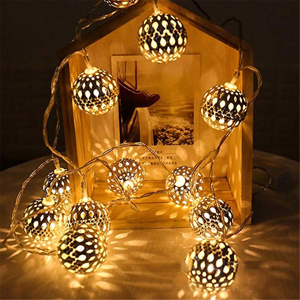 Moroccan Ball Pakasept 20 Led Watermelon String Lights Fairy