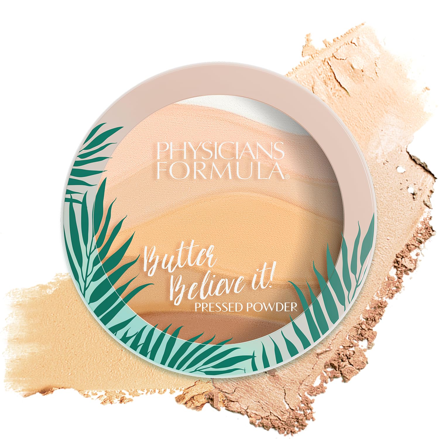 Physicians Formula, Butter Believe It! Face Powder, Pressed Powder with Soft Texture, with Murumuru Butter, Cupuaçu Butter, Tucuma Butter, Essential Fatty Acids and Pro-vitamins, Translucent