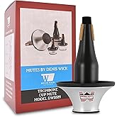 Denis Wick Adjustable Cup Mute for Trombone, 5529 - Hand-Spun Aluminum Mute and Adjustable Cup Position for Varied Tone - Ideal for Practice, Performance &amp; Recording - 4.4 x 1.8 x 2 inches
